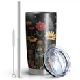 thumbnail image 2 of 20 Oz Pioneer Flower Coffee Tumbler Double Wall Insulated Stainless Steel Water Bottle | Metal Reusable Thermoses Flask with Cup Cap | Leak & Sweat Proof with Anti-Dust Lid, 2 of 7