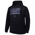thumbnail image 2 of Men's  Black Atlanta Braves Stack Fleece Pullover Hoodie, 2 of 3