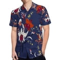 thumbnail image 4 of High Quality Hawaiian Shirts for Men Short Sleeve Aloha Beach Shirt Floral Summer Casual Button Down Shirts Blouses UKKZB8, 4 of 7