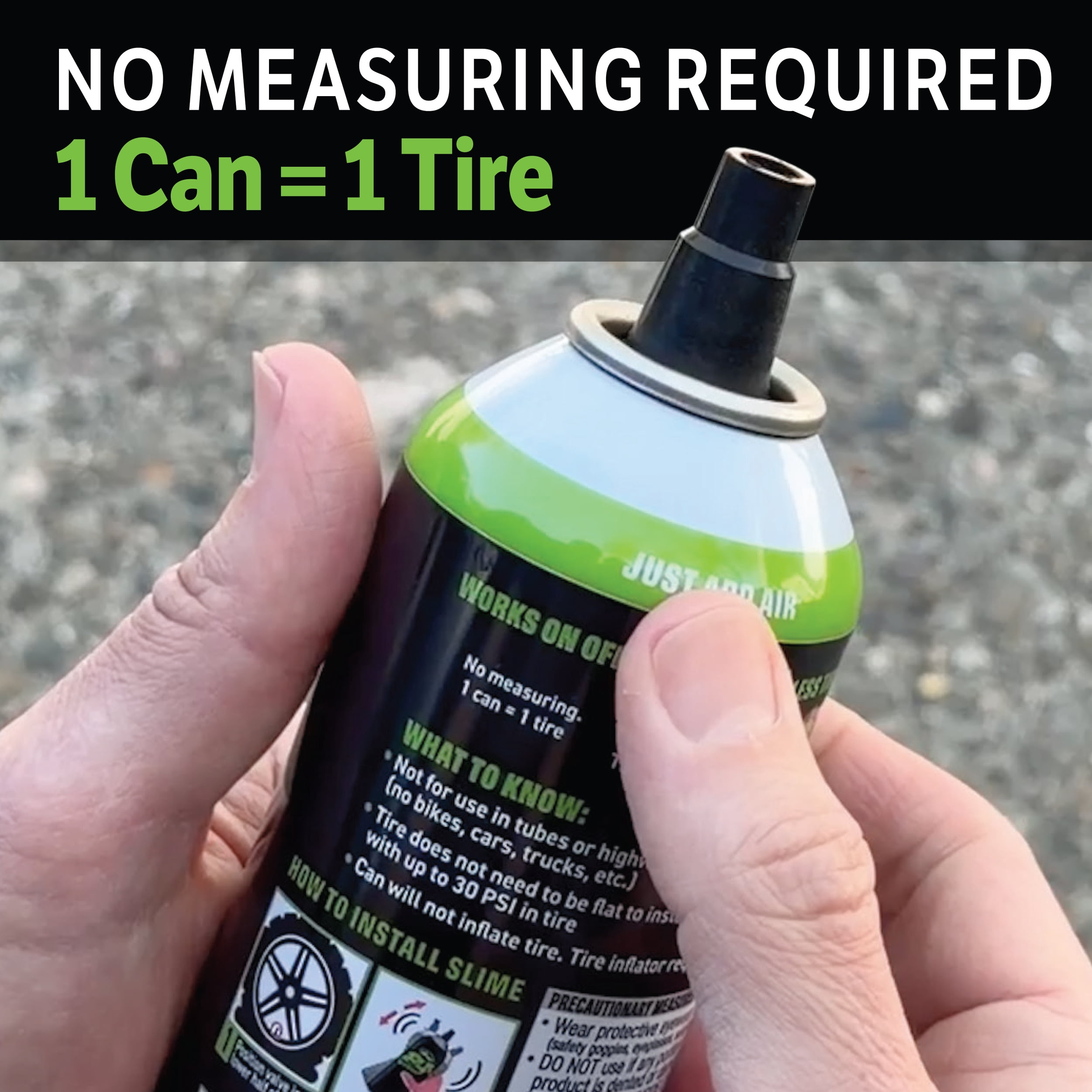 Slime 2-in-1 Plus Repair & Prevent Tubeless Tire Sealant, 12oz
