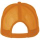 thumbnail image 2 of SOLS - Gorra en contraste modelo Bubble unisex adulto (Blanco/naranja neón), 2 of 3
