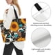 thumbnail image 3 of Balery Vintage Sunflowes Bolsa Tote Estilo Estético con Cremalleras, Bolsa de Hombro, Bolsa de Compras Grande y Plegable, 3 of 8