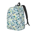thumbnail image 2 of KLL Floral In Blue Print Travel Laptop Backpack - College Backpack Business Work Bag Nurse Bag Casual Daypack for Weekender Business Hiking -Small, 2 of 6