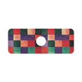 thumbnail image 7 of Yayeee Faucet Mat for Kitchen Sink 14.7" Diatomite Long Splash Guard Pad, Red and Purple Plaid Pattern, 7 of 7