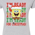 thumbnail image 3 of SpongeBob SquarePants - I'm Ready For Christmas - Juniors Fitted Graphic T-Shirt, 3 of 6