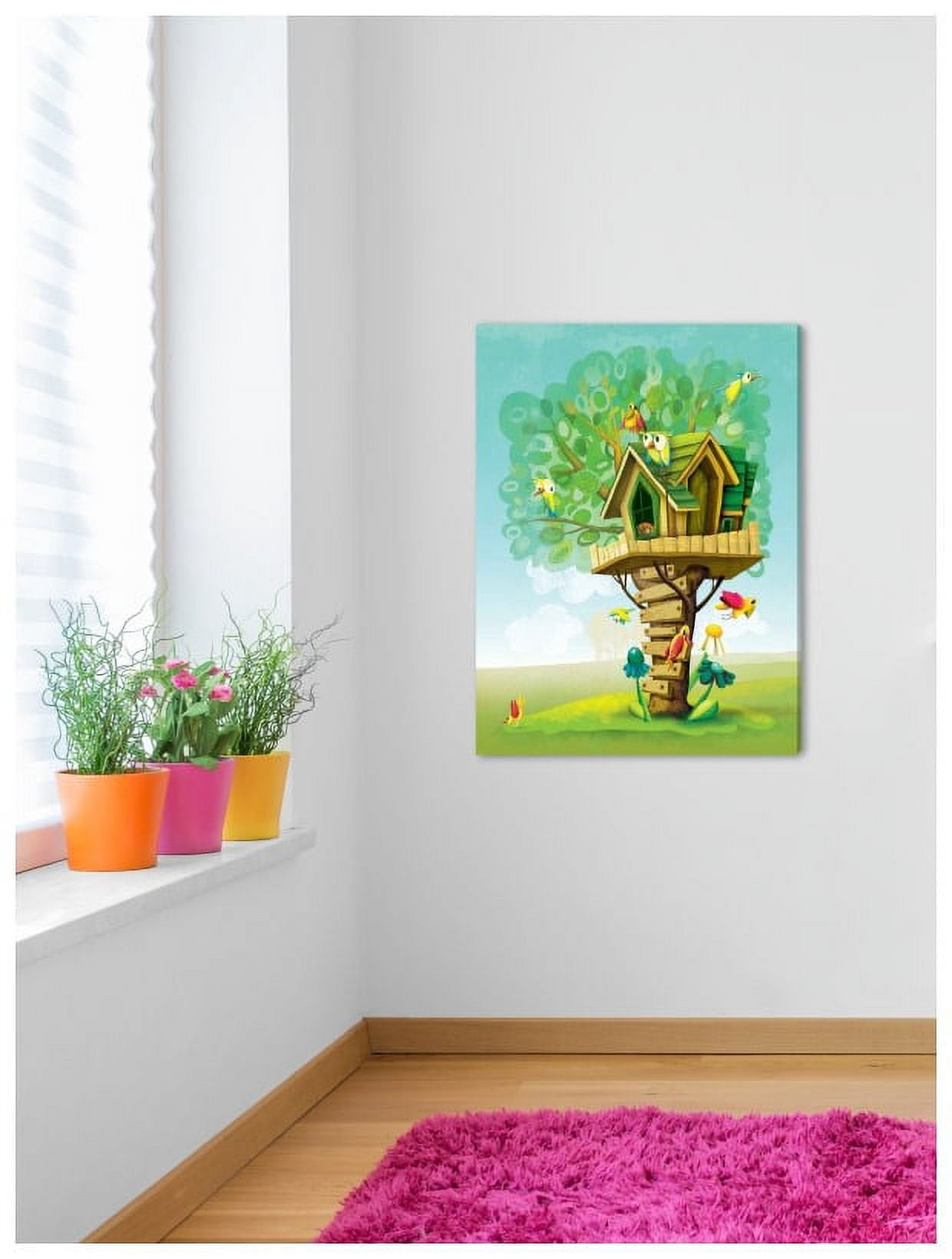 Marmont Hill "Tree House" by Curtis Painting Print on Canvas