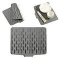 thumbnail image 4 of Shoreew Silicone Slope Drain Mat for Drip-Free Drying Space-Saving Dish Drainer Heat-Resistant Pot Rack Non-Slip Mat for Kitchen Countertop, 4 of 7