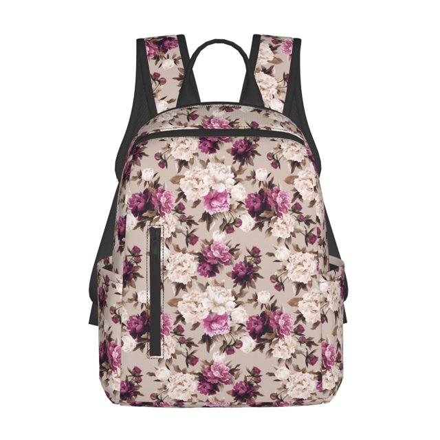 Fotbe Rose Flowers Mochila Ligera para Hombres y Mujeres - Duradera y Resistente al Agua, Ideal para Escuela, Trabajo, Viajes y Uso Diario