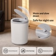 thumbnail image 3 of 2 Pack Smart Trash Can, Motion Sensor Touchless Automatic Garbage Can, Waterproof ABS Plastic, Slim Wastebasket for Bathroom Kitchen Office, 3 of 8