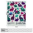 thumbnail image 4 of COMIO Easter Throw Blanket, Easter Eggs Throw Blanket Spring Colorful Easter Bunny Throw Blanket for Couch Sofa Bed, Cute Easter Bunny Spring Holiday Throw Blanket for Couch Sofa Bed, 4 of 6