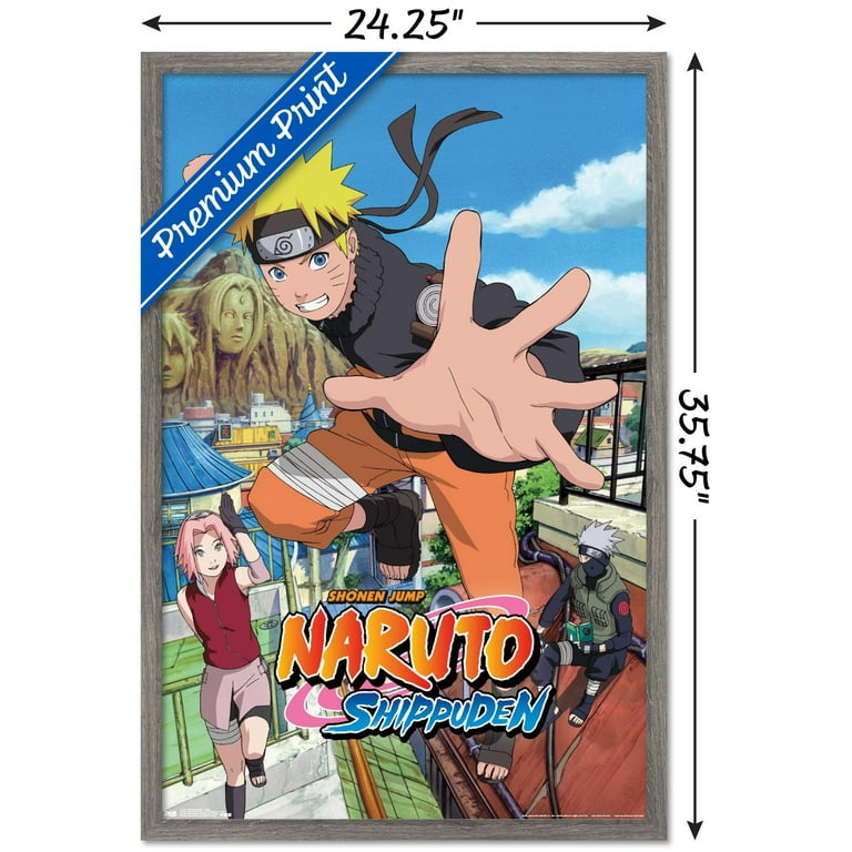 NARUTO ポスター Naruto Shippuden - Jump Wall Poster, 22.375