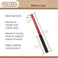 thumbnail image 2 of Felled Hookaroon Tool - 30in Aluminum Log Roller Lifter with Gripped Handle, 2 of 7