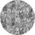 thumbnail image 1 of Ahgly Tapis Rond Lavable en Machine Intérieur Transitionnel Gris Nuage Gris, 3 Pieds Rond, 1 of 7