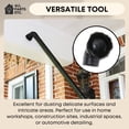 thumbnail image 3 of 2.5" Dust Brush Attachment for Shop Vac – Wet Dry Vacuum Cleaner Accessory with Nylon Bristles – Fits 2-1/2 Inch Hose – Ideal for Car Detailing, Woodworking, Garage & Workshop Cleaning, 3 of 7