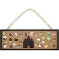 thumbnail image 1 of Rectangle Castle Pin Board Cork Board 5.5x15inch Bulletin Display Board Wall Mounted Cork Board with Black Frame and White Beads for Brooch Pin Storage Display, 1 of 9