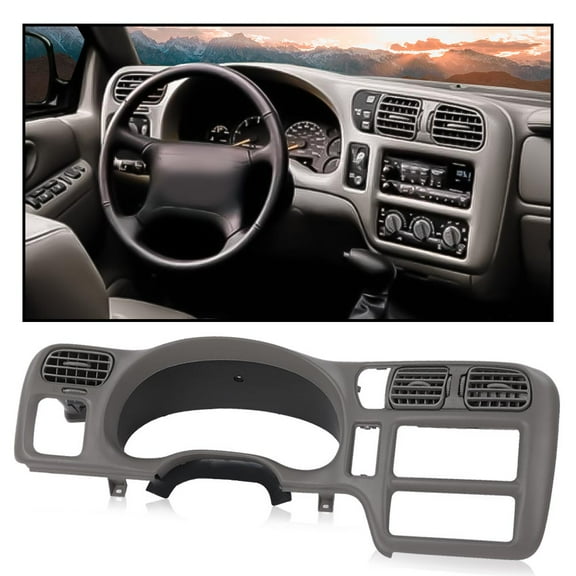 CROSSDESIGN Dash Trim Cluster Bezel Dash Cover Fit for Chevy S-10 GMC Sonoma Jimmy Blazer 1998-2004