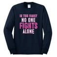 thumbnail image 2 of In This Family No One Awareness Mens Long Sleeve Shirt, Navy, Large, 2 of 3