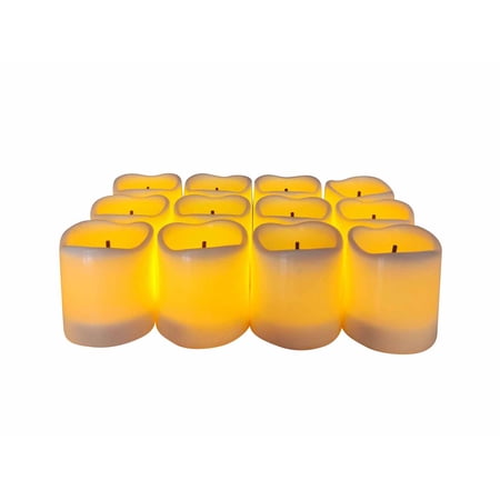 MAINSTAYS UNSCENTED FLAMELESS LED VOTIVES, IVORY, 12 COUNT