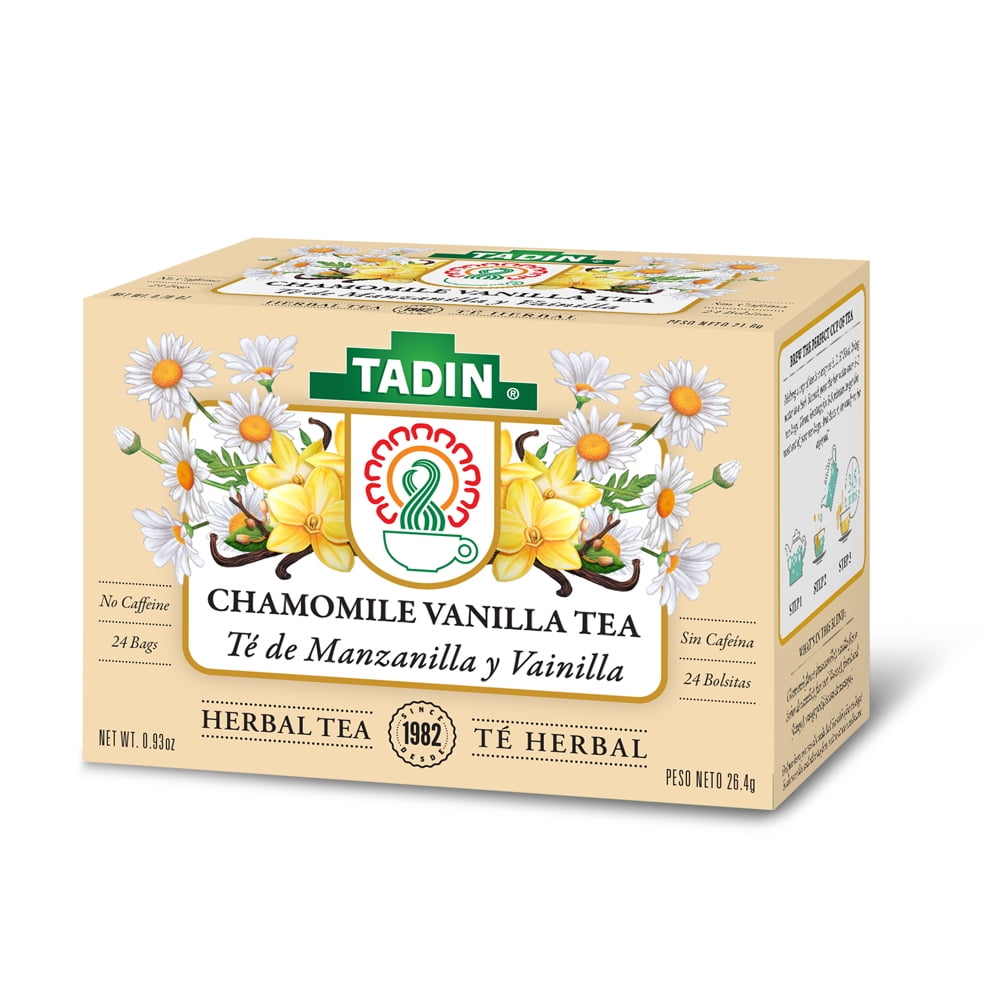 TADIN Chamomile Vanilla, Herbal Tea Bags, 24 Ct