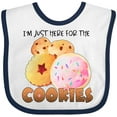 thumbnail image 3 of Inktastic I'm Just Here for the Cookies Boys or Girls Baby Bib, 3 of 4
