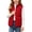 Red, variant on Spazoro Girls Lightweight Puffer Vest with Patch Pockets, Stand Collar Full Zip Solid Color Sleeveless Warm Quilted Outerwear Gilet Purple Size 5-6