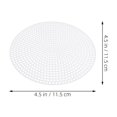 thumbnail image 2 of FUTUREORYY 30Pcs White Round Plastic Craft Mesh Sheets Reusable for Embroidery Knitting and Stitching, 2 of 8