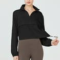 thumbnail image 2 of Sevevn Half Zip Pullover Cropped Jackets for Women Long Sleeve Workout Athletic Running Yoga Shirts, 2 of 4