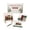 A002- Multicolor (Train), variant on Craft Kit for Adults with Sea Glass Beads and Wooden Display Stand, Festive Tabletop Art for Christmas Decoration and Holiday Crafting, Gift-Ready Christmas Ornament Storage Box