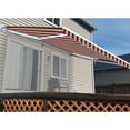 thumbnail image 3 of ALEKO Retractable Motorized Patio Awning 20x10 ft, Multi Striped Red Color, 3 of 8