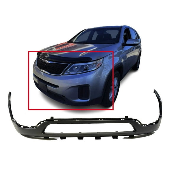 DCP Front Lower Bumper Cover for 2014-2015 Kia Sorento EX LX 865121U500 KI1015102