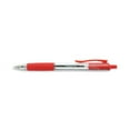 thumbnail image 3 of Comfort Grip Ballpoint Pen, Retractable, Medium 1 Mm, Red Ink, Clear Barrel, Dozen | Bundle of 2 Dozen, 3 of 5