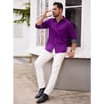 thumbnail image 7 of sogami Mens Long Sleeve Cotton Spandex Dress Shirt Button Down Shirts Regular Fit, 7 of 7