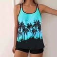 thumbnail image 5 of Plus Size Tankini Set for Women, Tummy Control Two Piece Swimsuits with V-Neck, Printed Summer Bathing Suits for Beach, Pool, 5 of 5