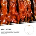 thumbnail image 6 of CIMAXIC 2Pcs Metal and Wood Meat Hooks for Butchering Shop Heavy Duty Stainless Steel, 6 of 6