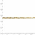 thumbnail image 5 of Leslie's Real 14kt Yellow Gold 3.25mm Flat Figaro Chain; 22 inch; Lobster Clasp; for Adults and Teens; for Women and Men, 5 of 5