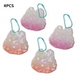 thumbnail image 3 of Youkk 4PCS Keychain Gradient Glitter Portable Key Ring Transparent Heart Shape Acrylic Holder Accessory Cellphone Making Gift 5x4.1x1 cm 5, 3 of 6