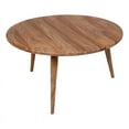 thumbnail image 1 of Pemberly Row Table Basse Ronde Moderne en Bois Massif Naturel, 1 of 6