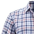 thumbnail image 4 of DPTALR Men's Short Sleeve Cotton Shirts,Gingham Summer Button Down Plaid Shirt,Red, M, 4 of 5