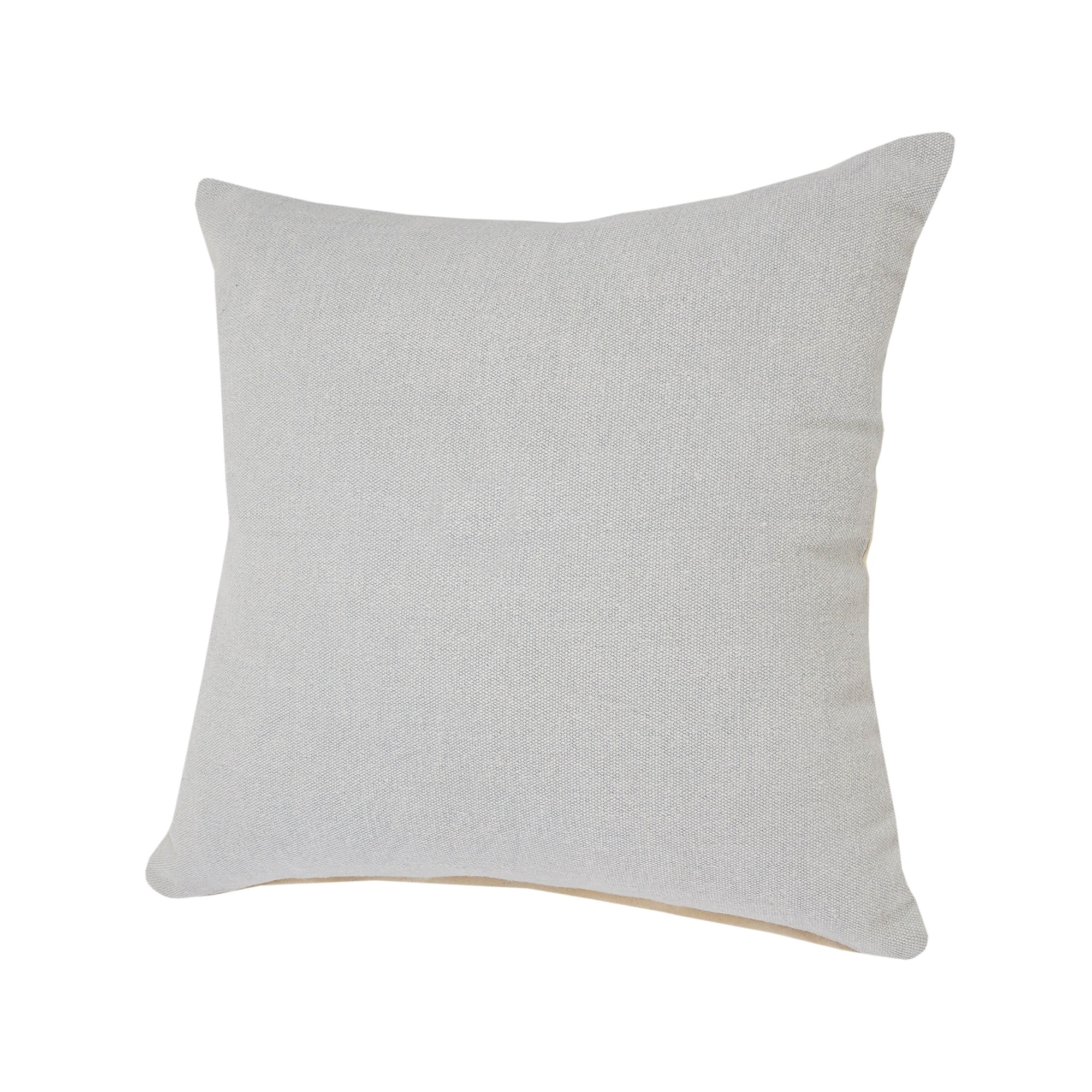 Harlow Hill Solid Loomed Square Cotton Throw Pillow Cover - 20" - Gray