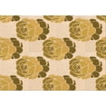 thumbnail image 1 of Ahgly Company Tapis d'Intérieur Lavables en Machine, Rectangle Transitionnel, Or Brun, 2' x 4', 1 of 7