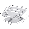thumbnail image 4 of Laptop Stand, Ergonomic Aluminum Cooling Computer Stand, Detachable Laptop Riser, Protable Notebook Holder Stand Compatible with MacBook Air Pro, Dell XPS, Lenovo More, 4 of 6