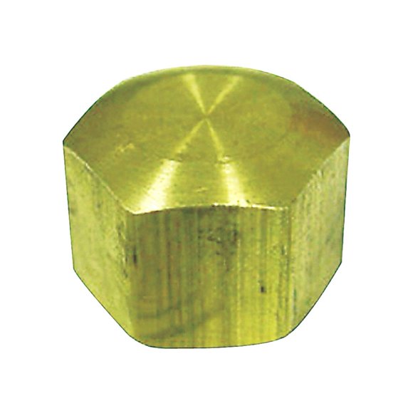 Tapa JMF de 5/16 pulgadas, latón amarillo, compresión, 400 psi, sin plomo