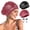 Black+Burgundy, variant on Virsidi 2 Pack Large Swim Caps for Long Hair, Silicone Swimming Cap for Adult Women Men, Waterproof Swim Hats Bathing Caps to Keep Hair Dry with Bonus Nose Clip and Earplugs
