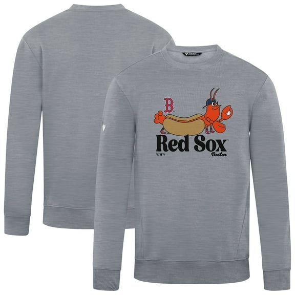 Men's-Levelwear  Gray Boston Red Sox Zane Ballpark Food Pullover Sweatshirt