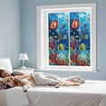 thumbnail image 3 of Ocean Underwater Window Privacy Film World Tropical Fish Coral Color Marine Life Decorative Glass Window Film UV Blocking Static Cling Non-Adhesive Sticker Covering for Home Door 19.6 x 39.3 inches, 3 of 7