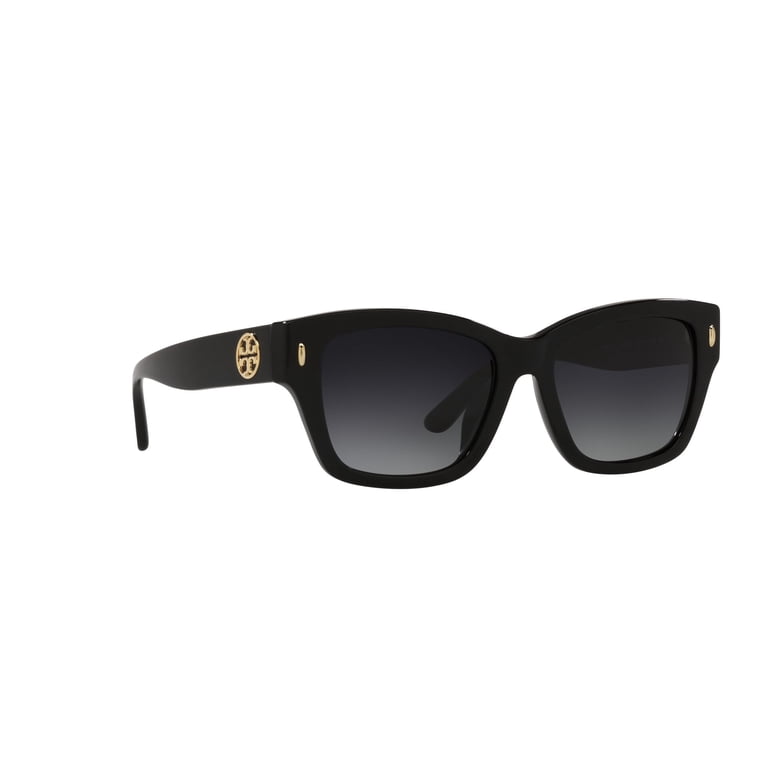 Tory Burch Women\'s Universal Fit Rectangular Sunglasses Tory Burch TY7169U M (52 - 17) with Grey lenses and Black  main image 3