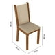 thumbnail image 3 of Comedor Mesa Tapa Madera con 4 Sillas Madesa Alana Marrón/Crema/Beige, 3 of 8