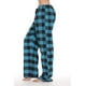 Pantalon de Pyjama en Flanelle à Carreaux de Buffle pour Femmes avec Poches – image 2 sur 3