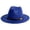 Blue, variant on Unisex Classic 20s Hat with Band Casual Jazz Cap Coffee Fashion Fedora Hat Elegant Jazz Hats Brim Cap for Halloween