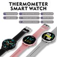 thumbnail image 3 of K21 Reloj inteligente Termómetro corporal Rastreador de ejercicios Pulsera Smart Sport Ban Carevas Reloj inteligente, 3 of 7